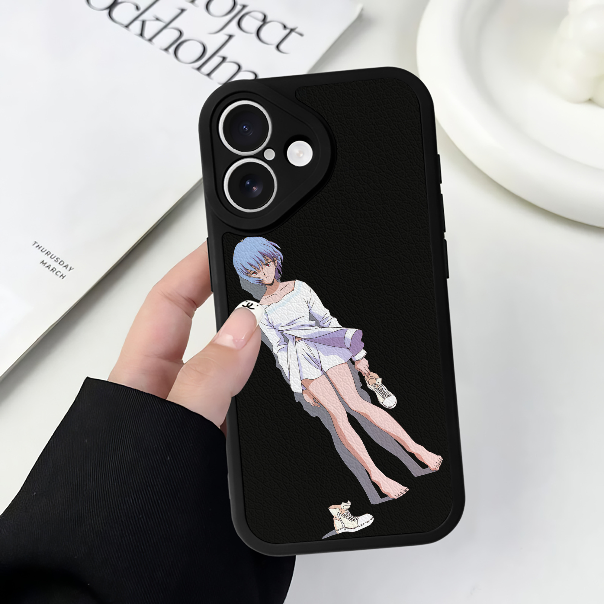 （画像用） EVA 新世紀エヴァンゲリオン 【iPhone 16シリーズ対応】シリコンスマホケース（レザー調） 材質：シリコン